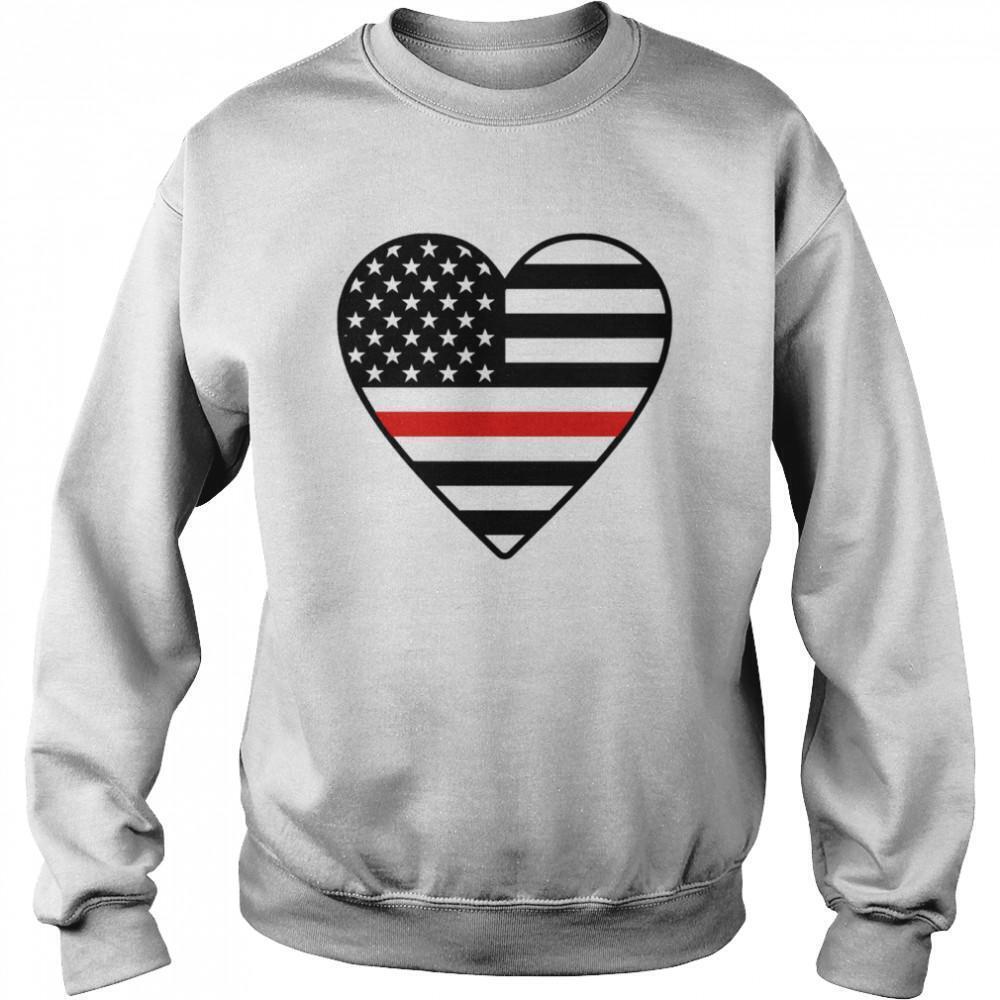 Heart American Flag Sweatshirt